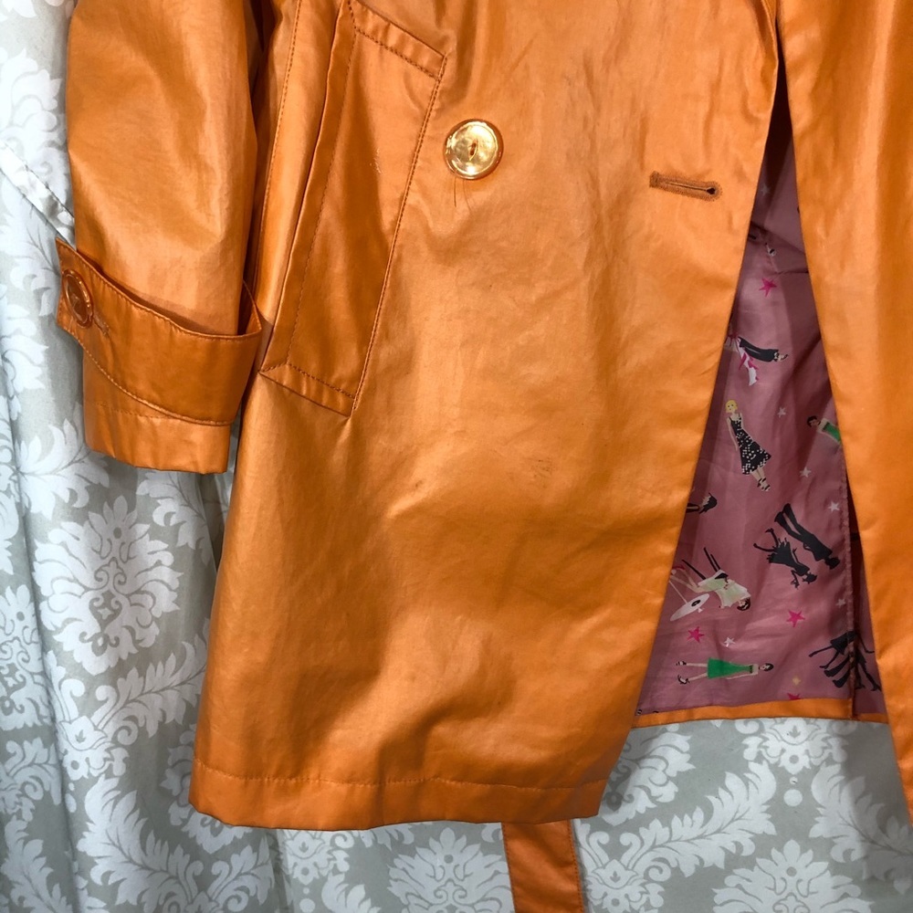 bill blass Orange Trench Coat - Picture 11 of 16